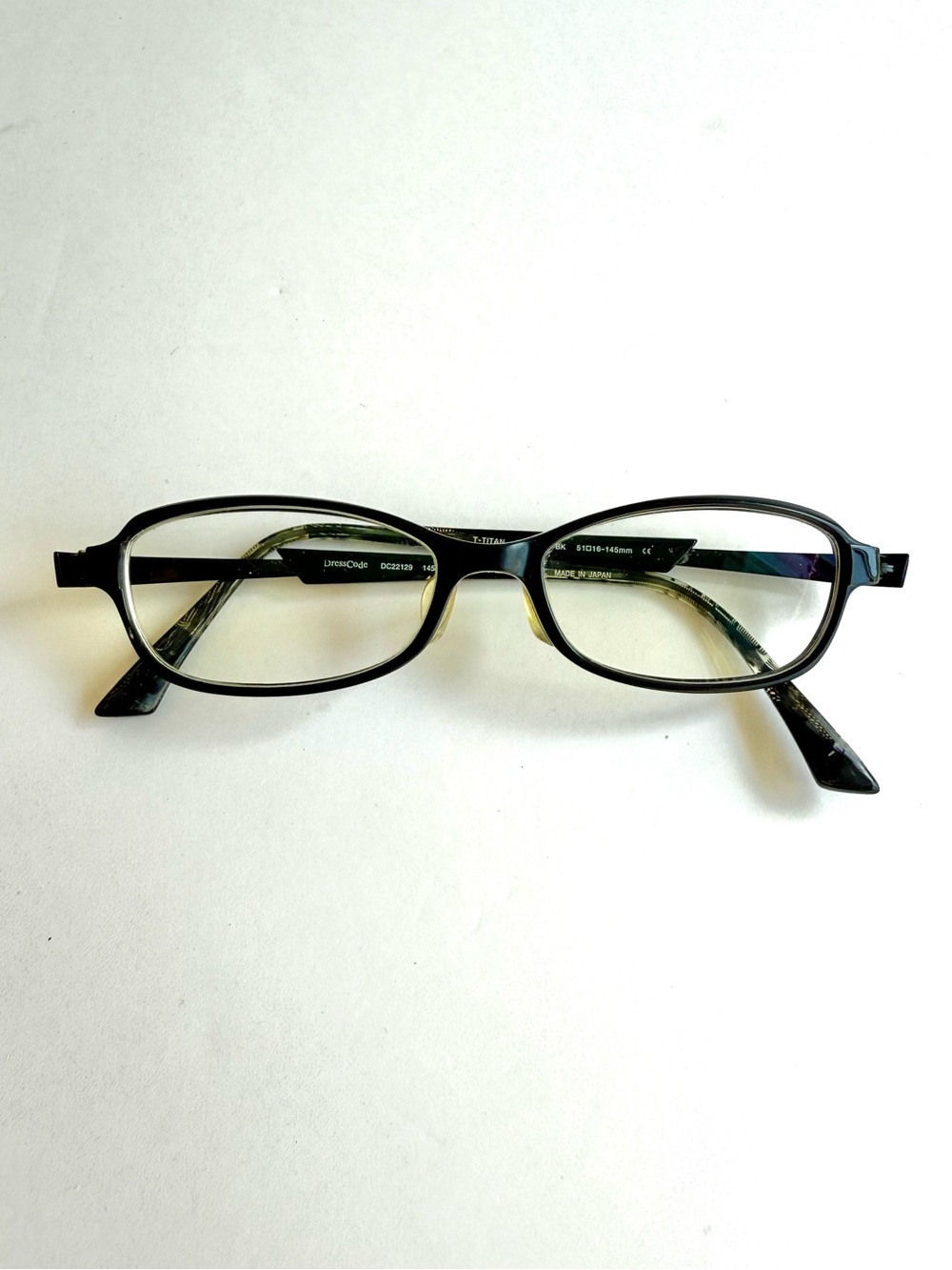 Made in Japan Black Rectangular Glasses Frame